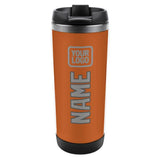 Custom Orange Gray Stainless Steel Water Cup