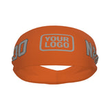 Custom Orange Gray Sports headband