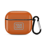 Custom Orange Gray AirPods Case (3rd Generation)
