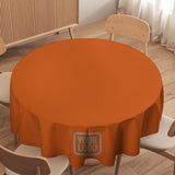 Custom Orange Gray Round Table Cloth