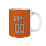 Custom Orange Gray Mug