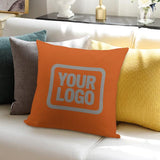 Custom Orange Gray Pillowcase