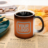 Custom Orange Gray Magic Mug