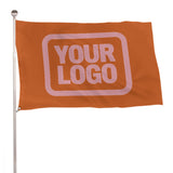 Custom Orange Light Pink Flag
