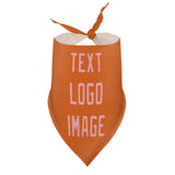 Custom Orange Light Pink Pet Scarf
