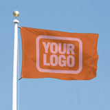 Custom Orange Light Pink Flag