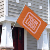 Custom Orange Light Pink Flag