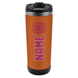 Custom Orange Pink Stainless Steel Water Cup