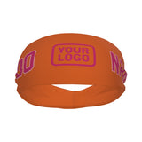 Custom Orange Pink Sports headband