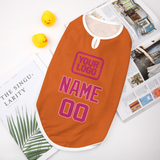 Custom Orange Pink Pet Vest