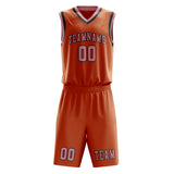 Custom Orange Light Pink Basketball Set