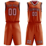 Custom Orange Light Pink Basketball Set