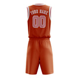 Custom Orange Light Pink Basketball Set