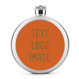 Custom Orange Khaki Hip Flask