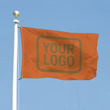 Custom Orange Khaki Flag