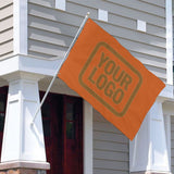 Custom Orange Khaki Flag