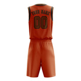Custom Orange Khaki Basketball Set