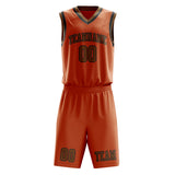 Custom Orange Khaki Basketball Set