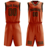 Custom Orange Khaki Basketball Set