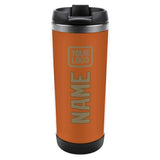 Custom Orange Light Khaki Stainless Steel Water Cup