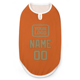 Custom Orange Light Khaki Pet Vest