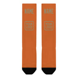 Custom Orange Light Khaki Knee-High Sock