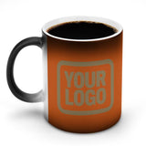 Custom Orange Light Khaki Magic Mug