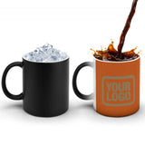 Custom Orange Light Khaki Magic Mug