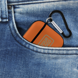 Custom Orange Light Khaki AirPods Case