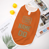 Custom Orange Light Khaki Pet Vest