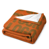 Custom Orange Khaki Blanket