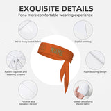 Custom Orange Light Khaki Headband