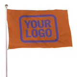 Custom Orange Light Purple Flag