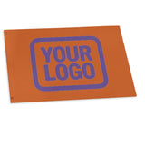 Custom Orange Light Purple Flag