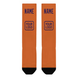 Custom Orange Purple Knee-High Sock