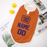 Custom Orange Purple Pet Vest