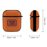Custom Orange Purple AirPods Case