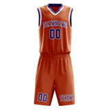 Custom Orange Light Purple Basketball Set