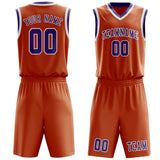 Custom Orange Light Purple Basketball Set