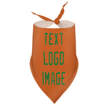 Custom Orange Emerald Green Pet Scarf