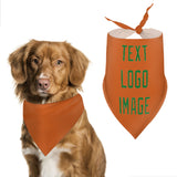 Custom Orange Emerald Green Pet Scarf