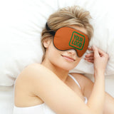 Custom Orange Emerald Green Sleep Mask