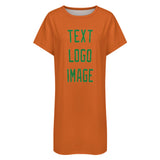 Custom Orange Emerald Green Nachthemd