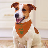 Custom Orange Emerald Green Pet Scarf