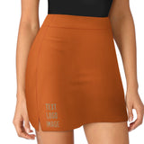 Custom Orange Light Khaki A-Line Skort