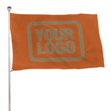 Custom Orange Light Khaki Flag