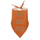 Custom Orange Light Khaki Pet Scarf