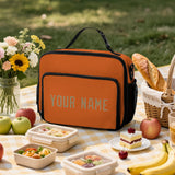 Custom Orange Light Khaki Lunch Bag