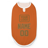 Custom Orange Khaki Pet Vest