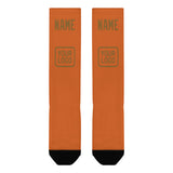 Custom Orange Khaki Knee-High Sock